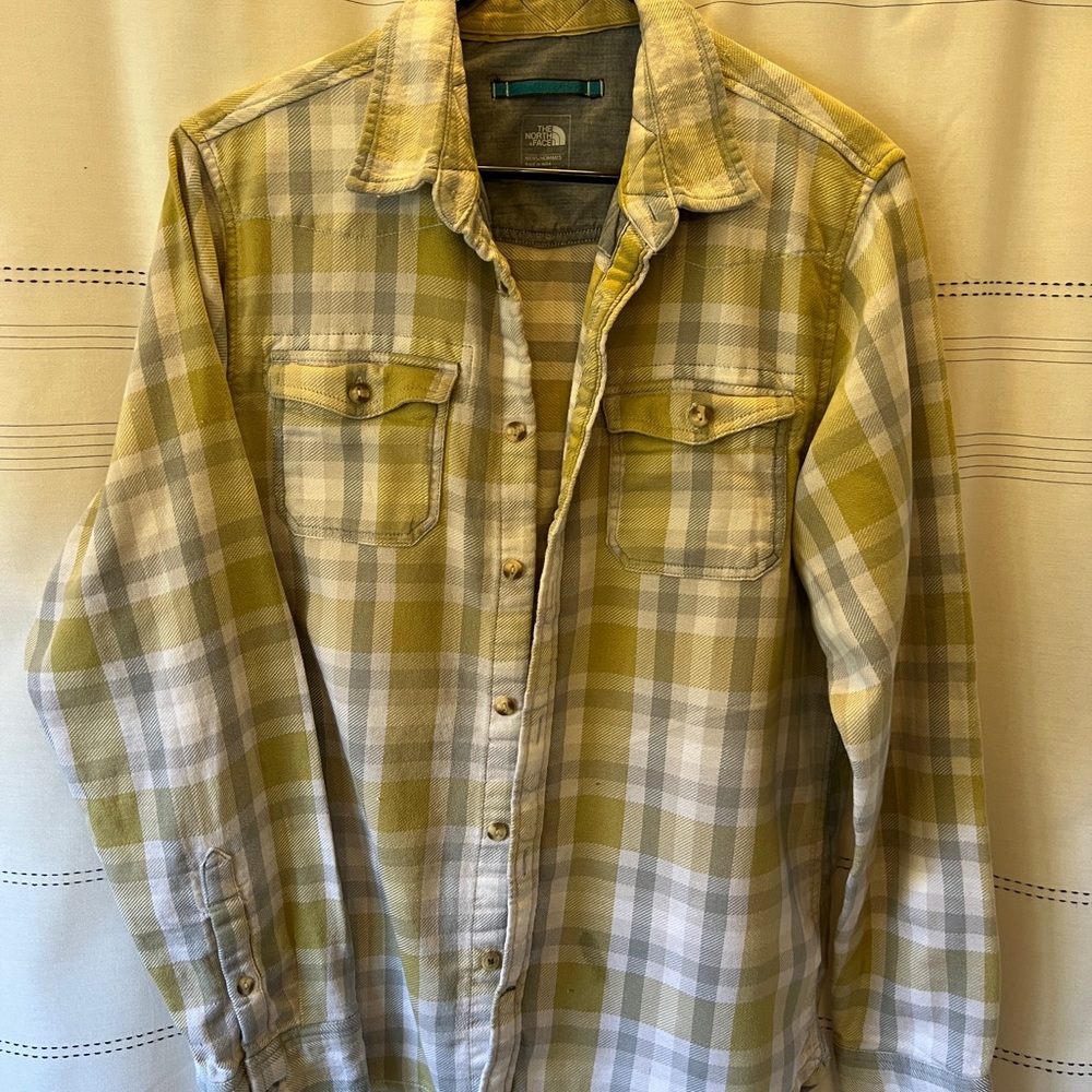 The North Face Green Plaid Shirt